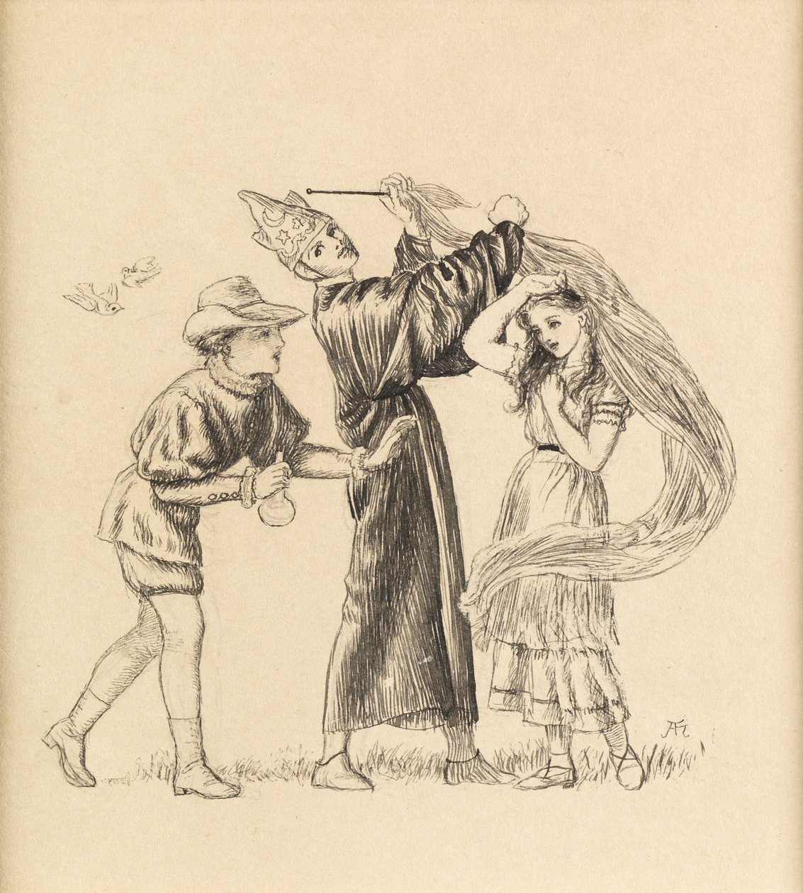 Handsome er som Handsome Does, 1871 av Arthur Hughes