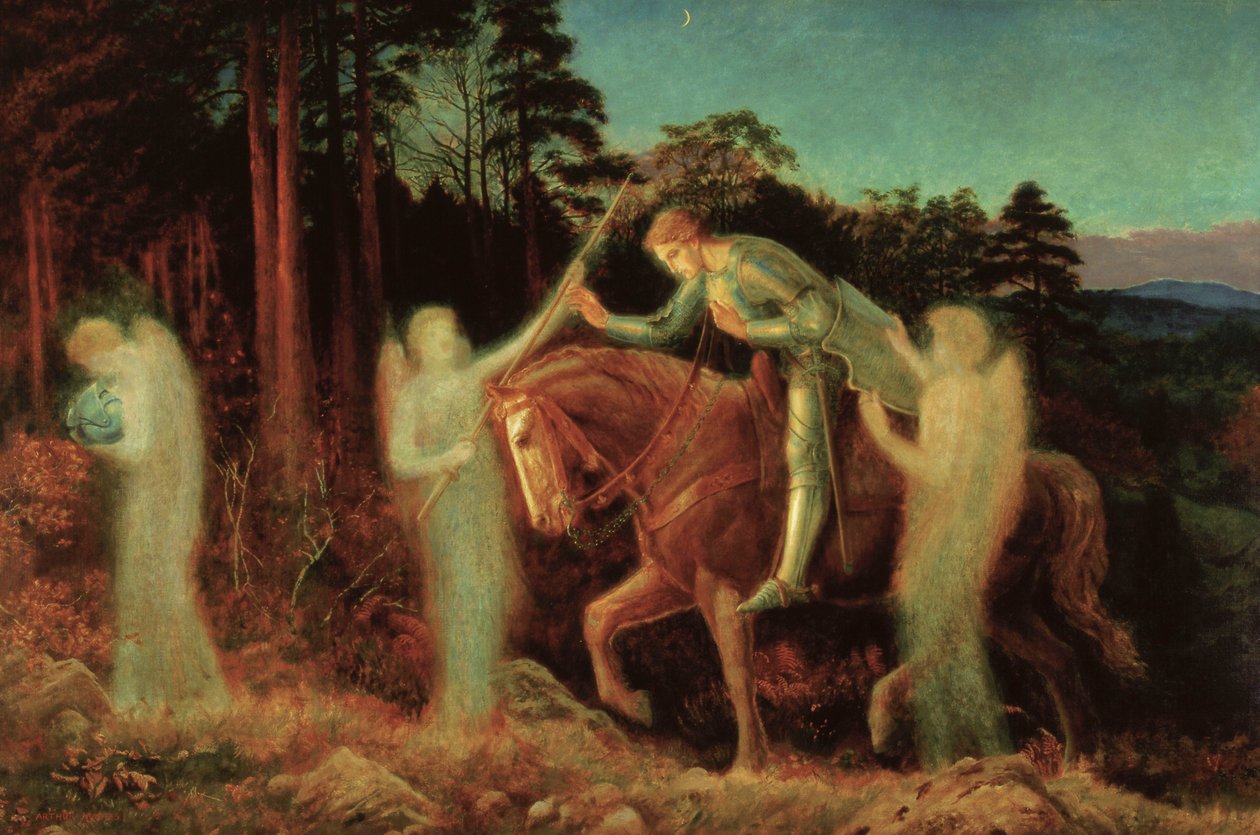 Sir Galahad, 1867-1892 av Arthur Hughes