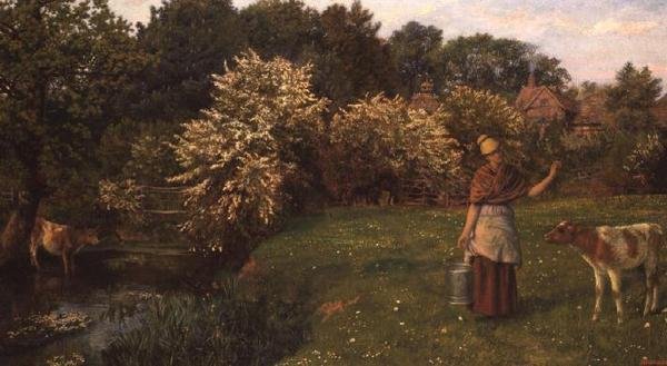 Melkejenta av Arthur Hughes