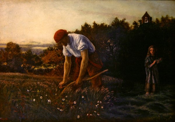 The Reaper in the Flowers (olje på lerret) av Arthur Hughes