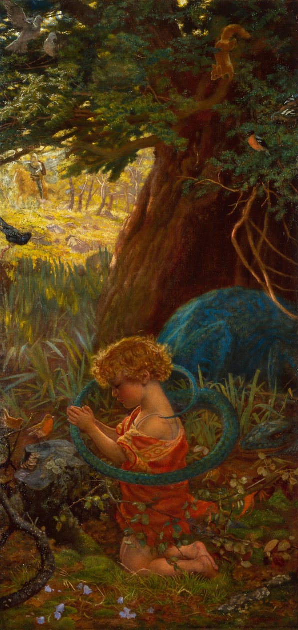 The Rescue (olje på lerret) av Arthur Hughes