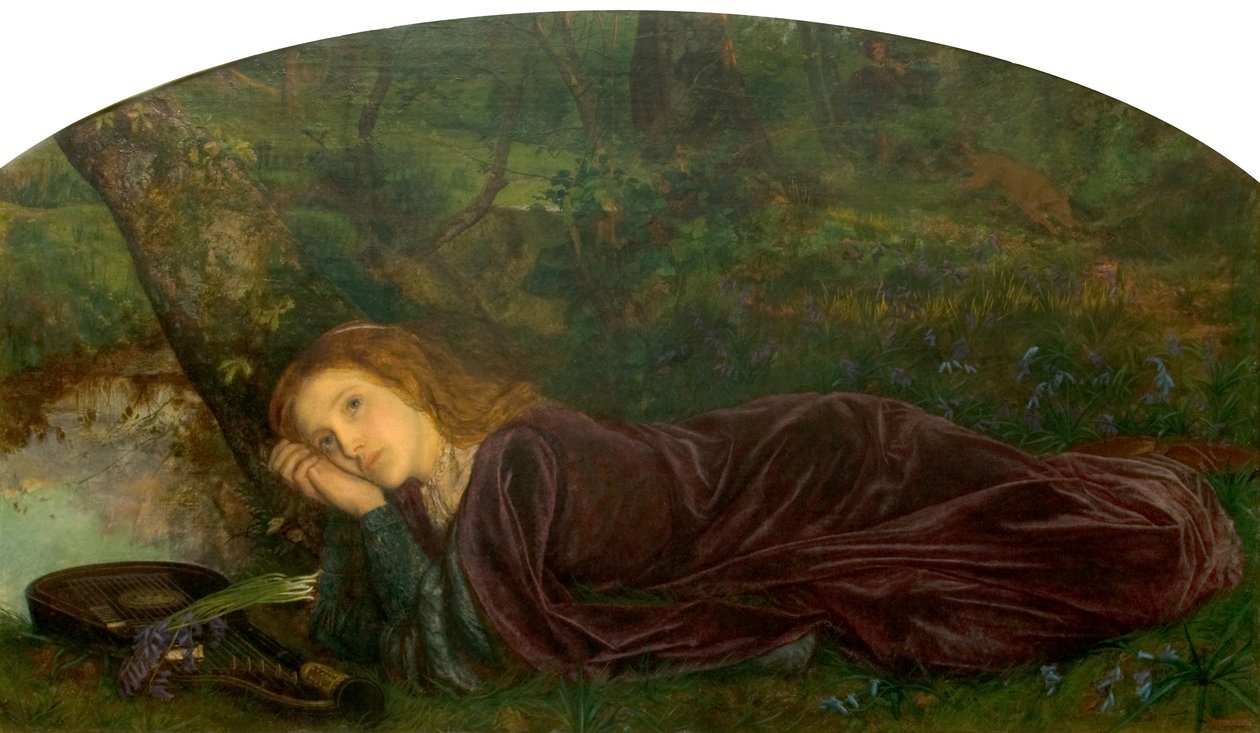 The Rift Within the Lute, 1861-62 av Arthur Hughes