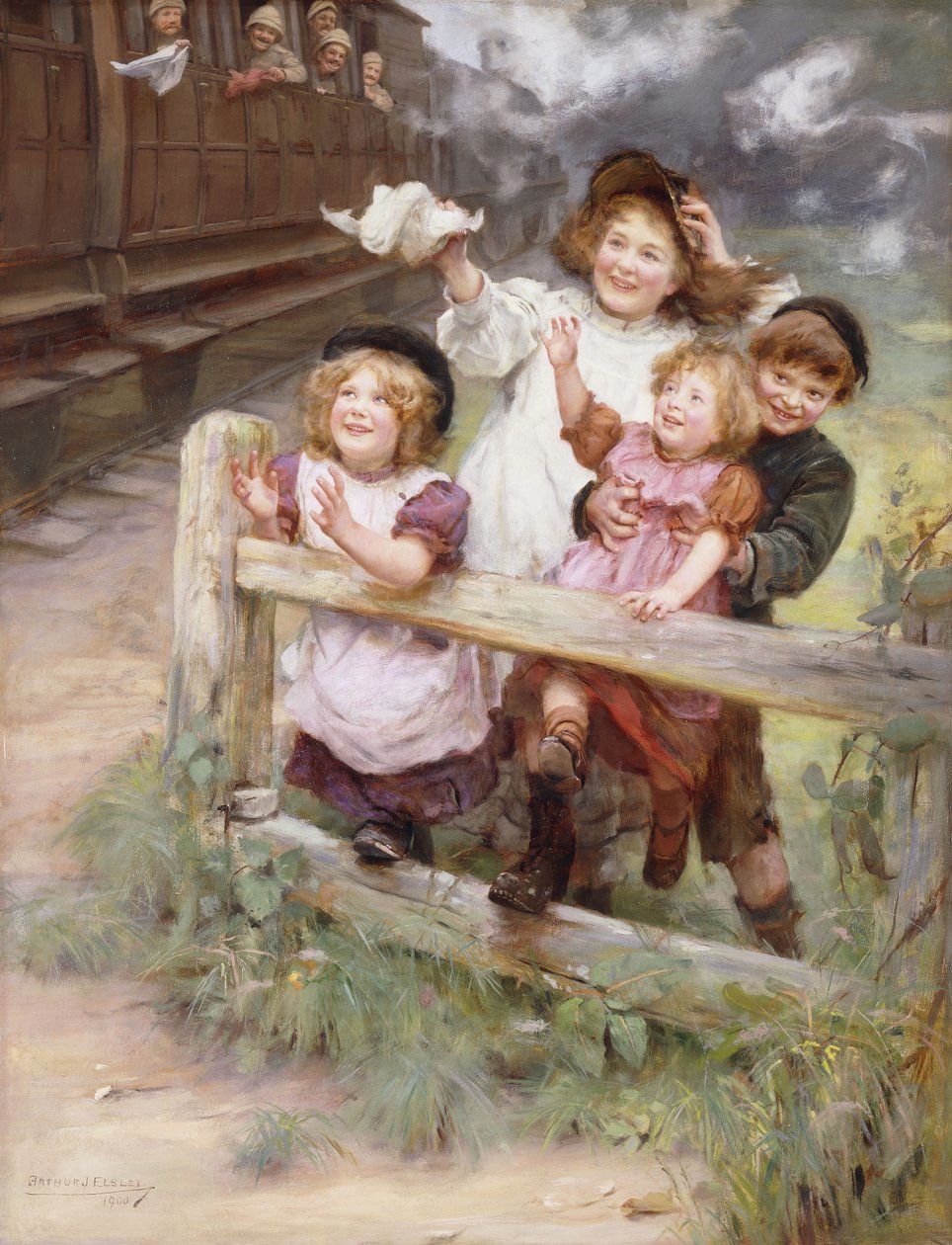 Hjemme igjen av Arthur John Elsley