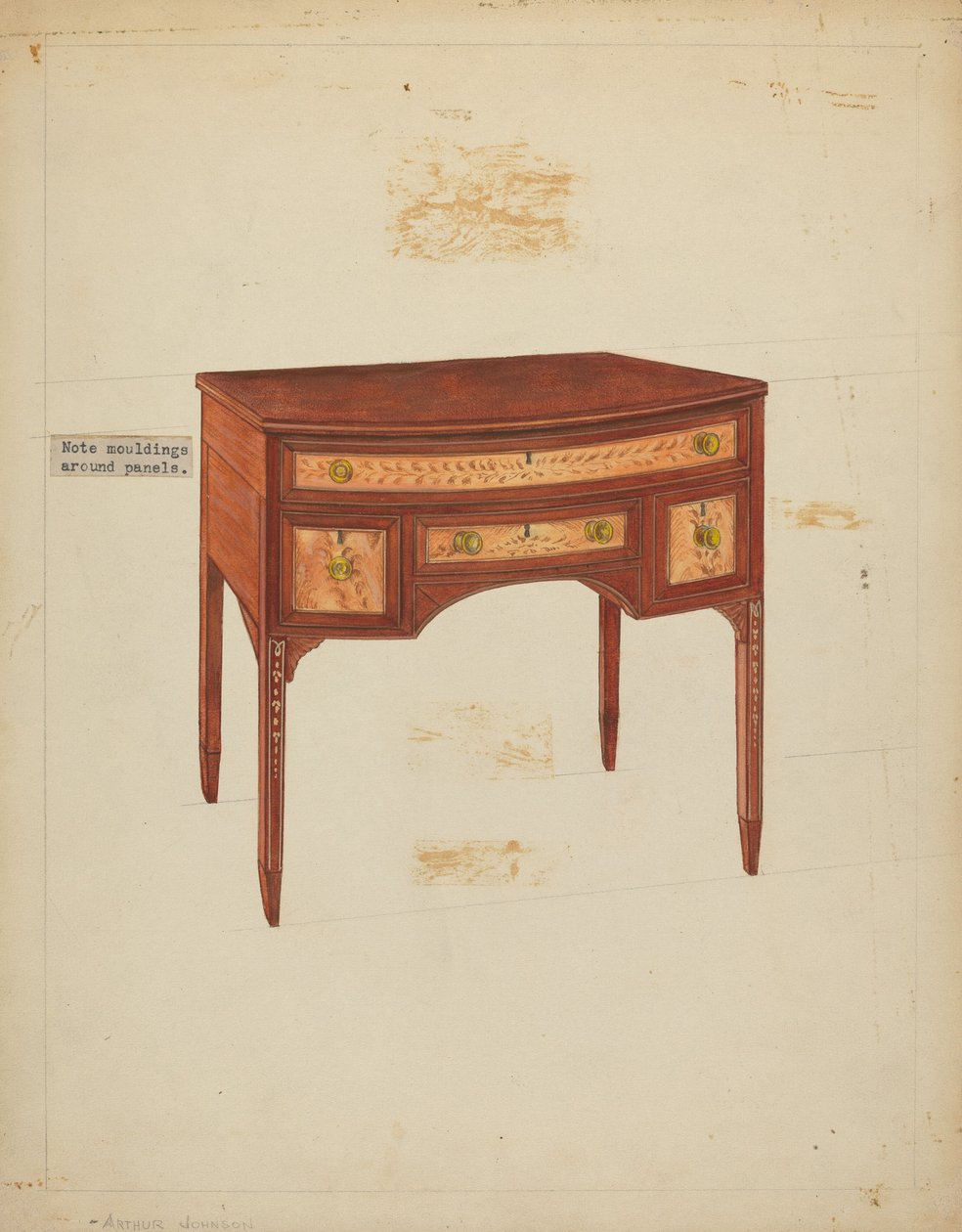 Skrivebord av Arthur Johnson