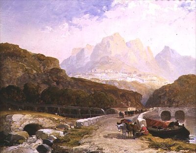 Scene i Portugal av Arthur Joseph Meadows