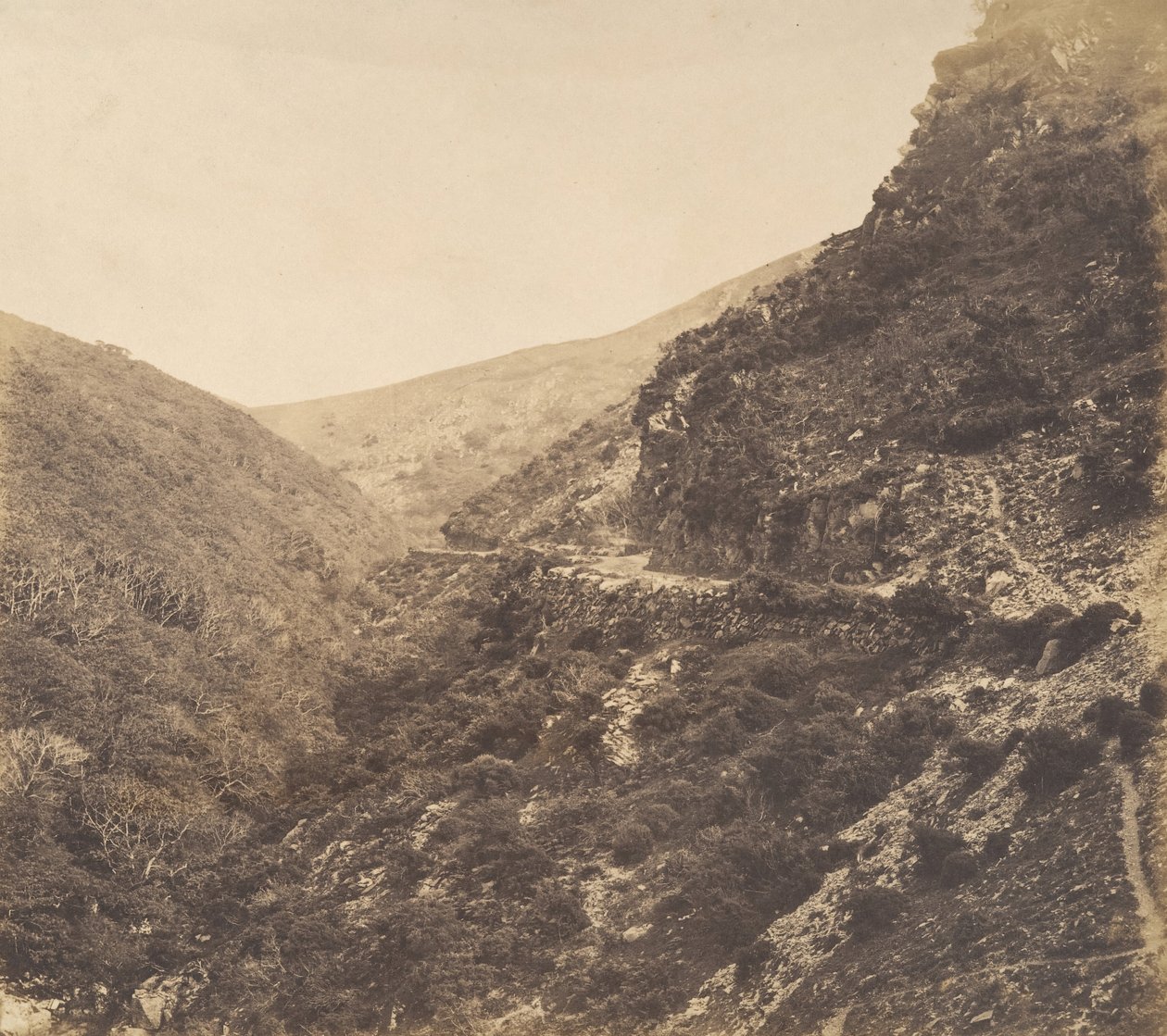 På veien til Watersmeet, nær Lynton, North Devon, 1856. av Arthur Julius Pollock
