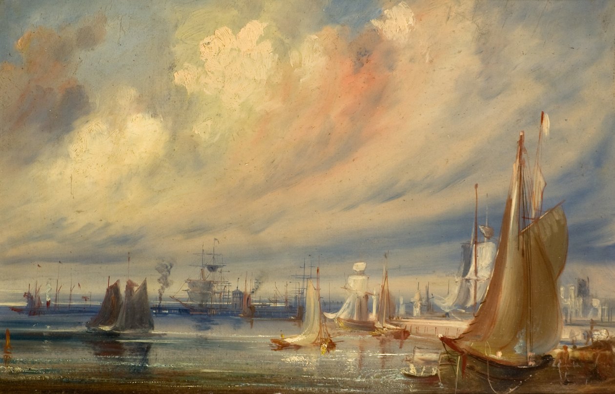 Dundee Docks fra Patent Slip av Arthur Lee