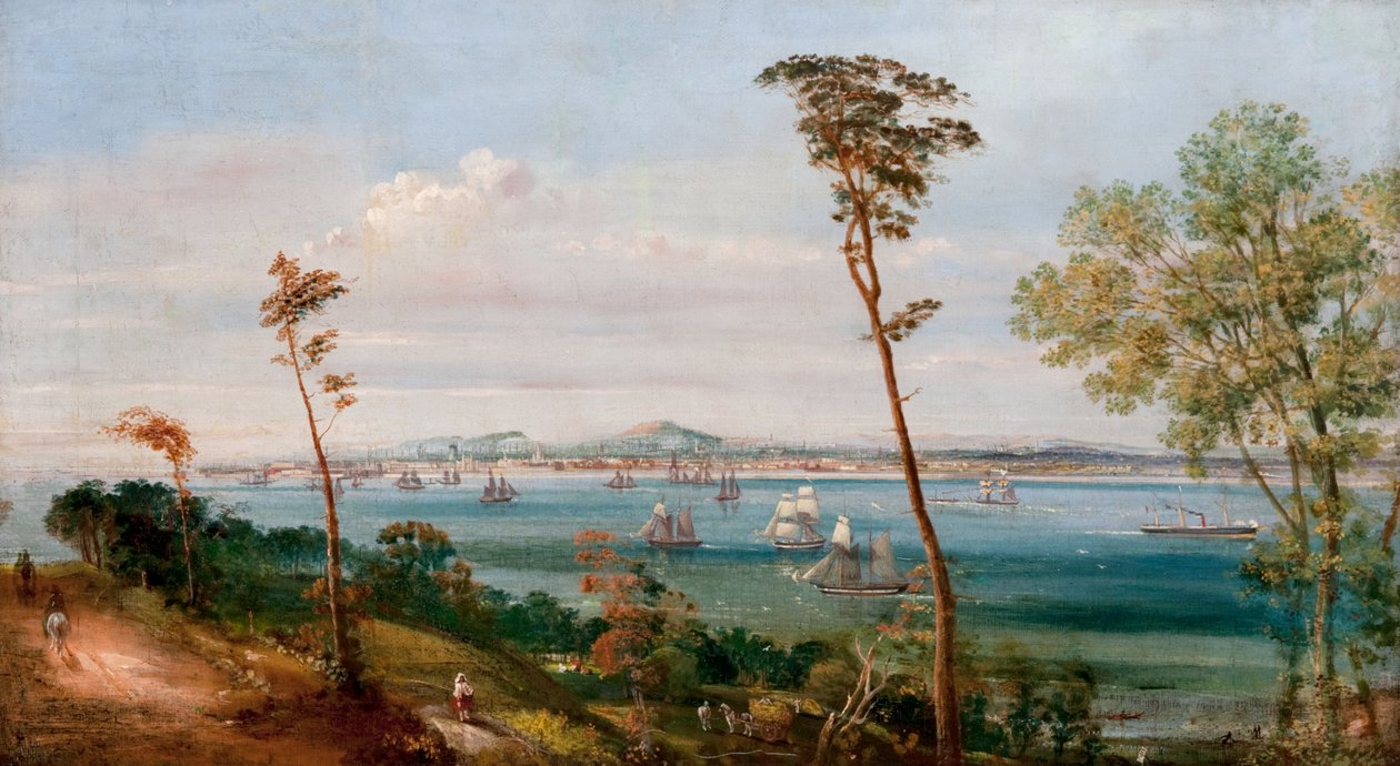 Dundee fra øst for Craighead, East Newport av Arthur Lee