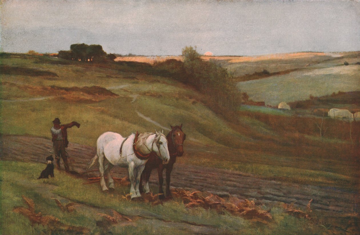 Ved dagens slutt, sent på 1800-tallet - begynnelsen av 1900-tallet, ca 1930. av Arthur Lemon