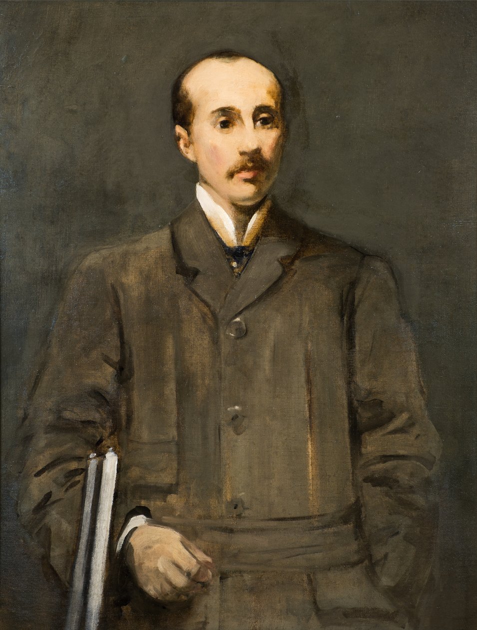 En portrettstudie [J Martin White] av Arthur Melville