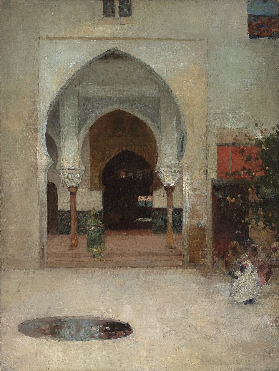 Studie for "At the Door of the Seraglio", ca. 1890 av Arthur Melville