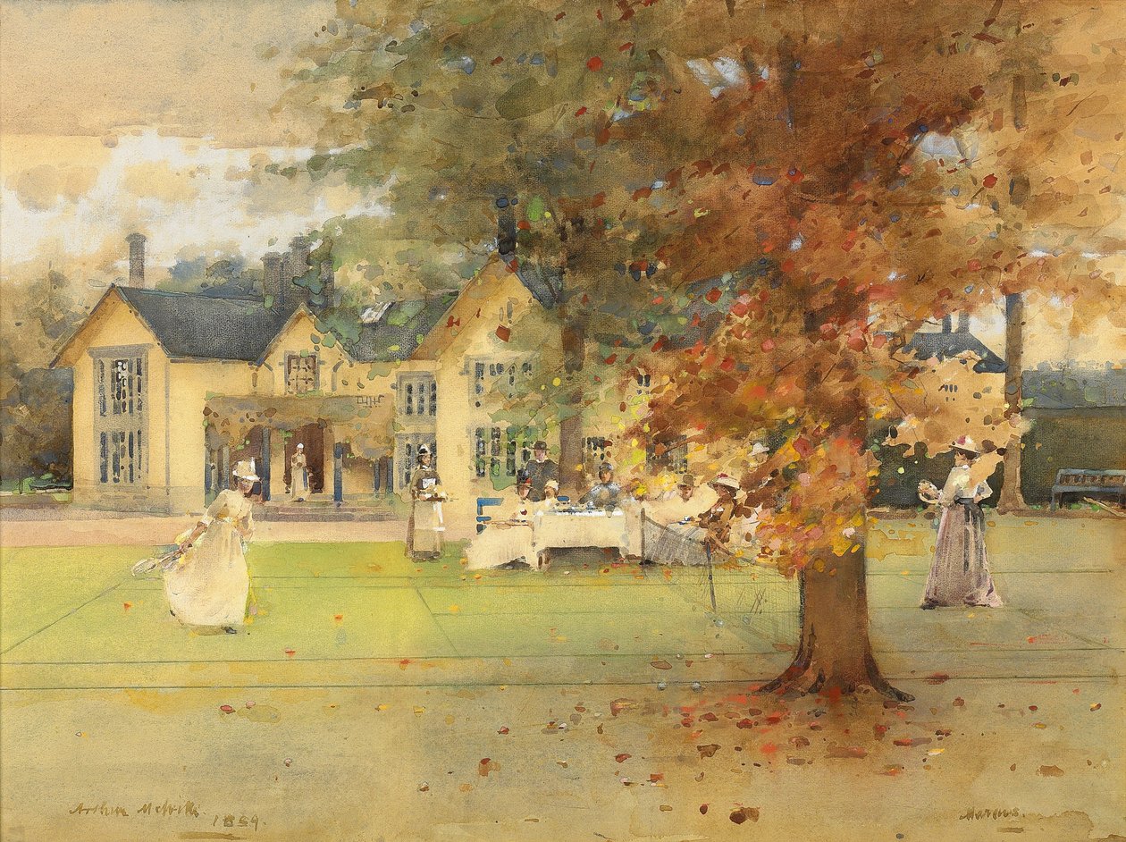 Lawn Tennis Party på Marcus, 1889 av Arthur Melville
