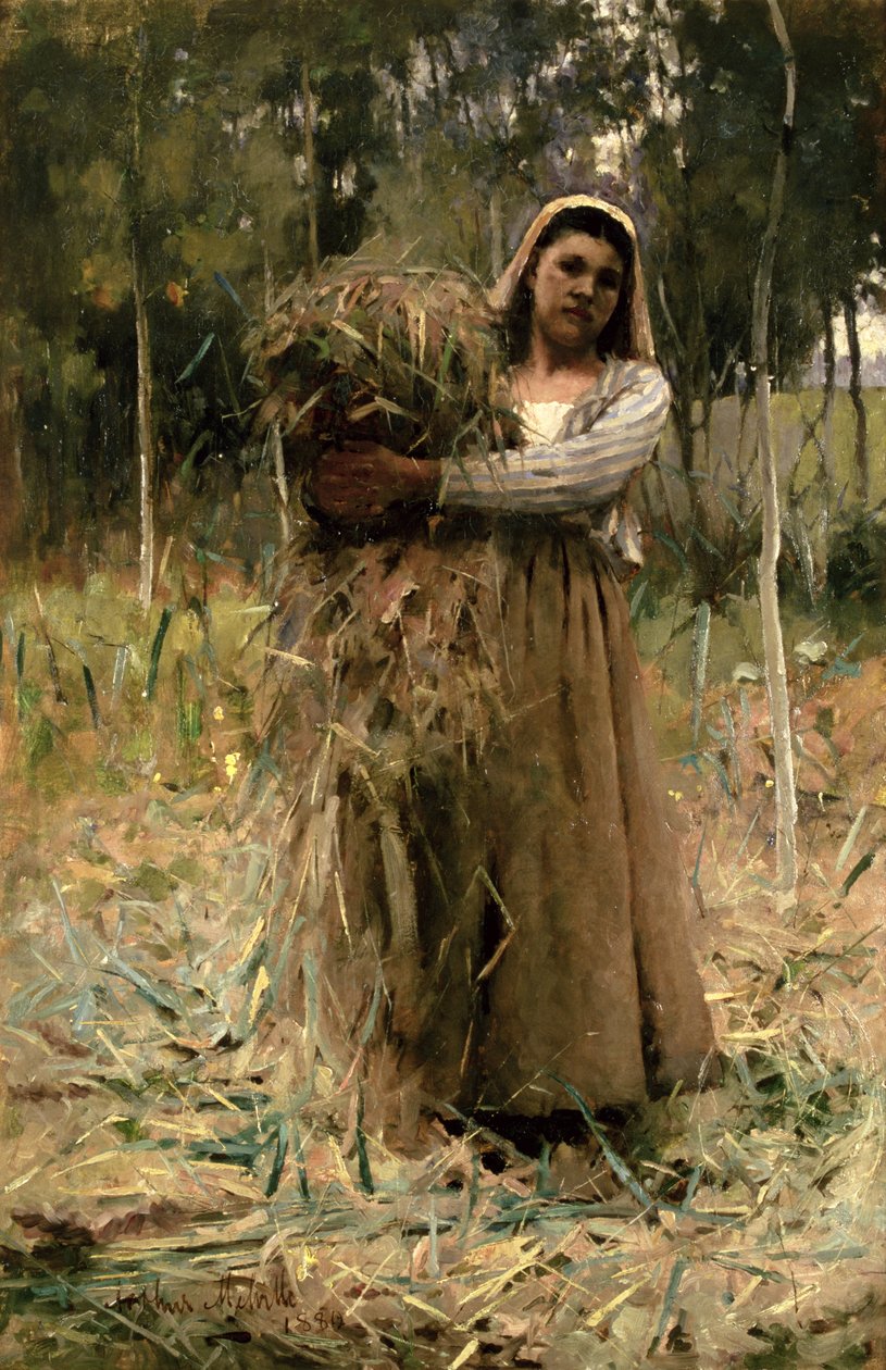 Bondepiken (The Fagot Collector) 1880 av Arthur Melville