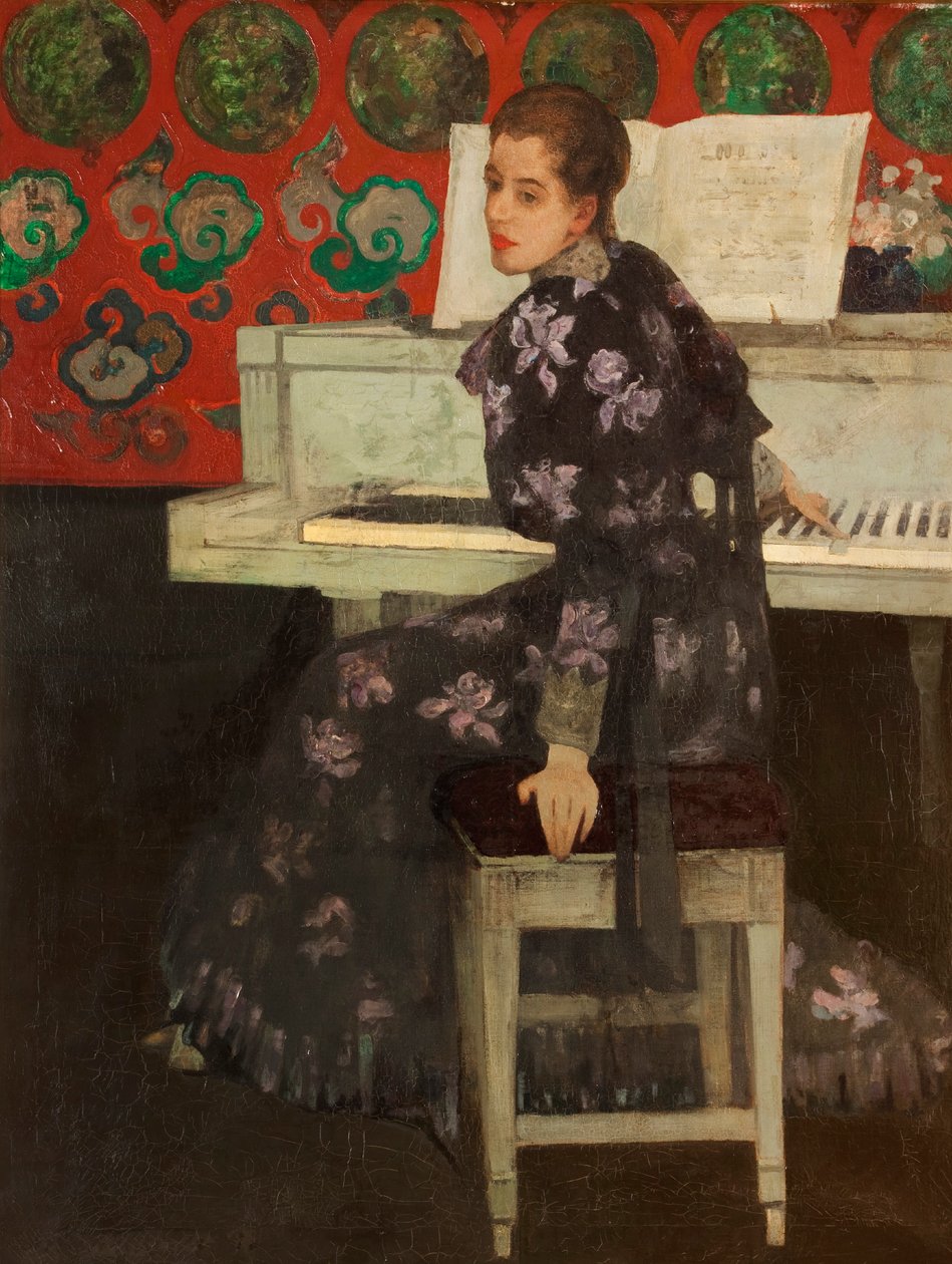 Det hvite pianoet, 1894 av Arthur Melville