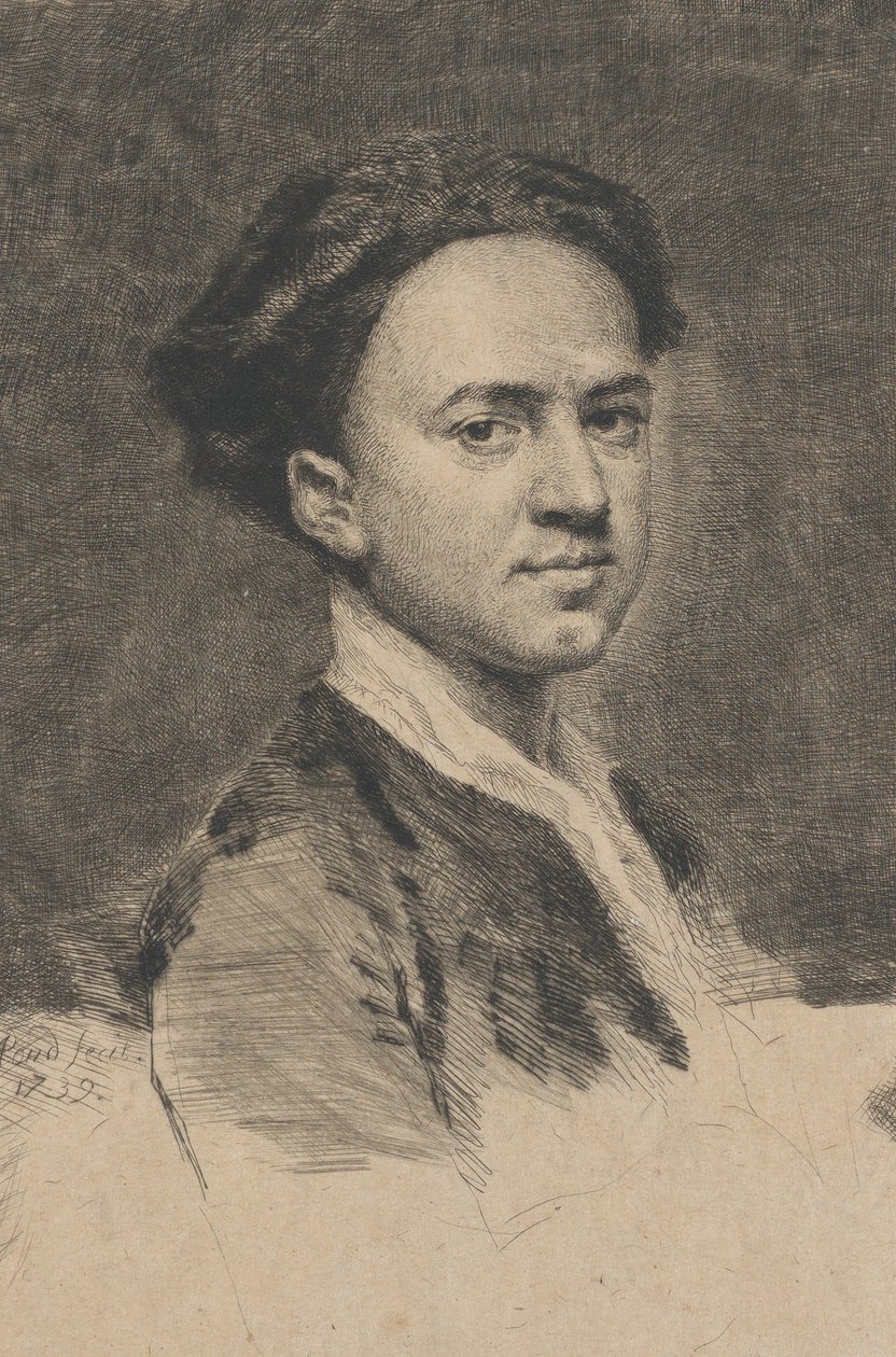 Selvportrett, 1739. av Arthur Pond