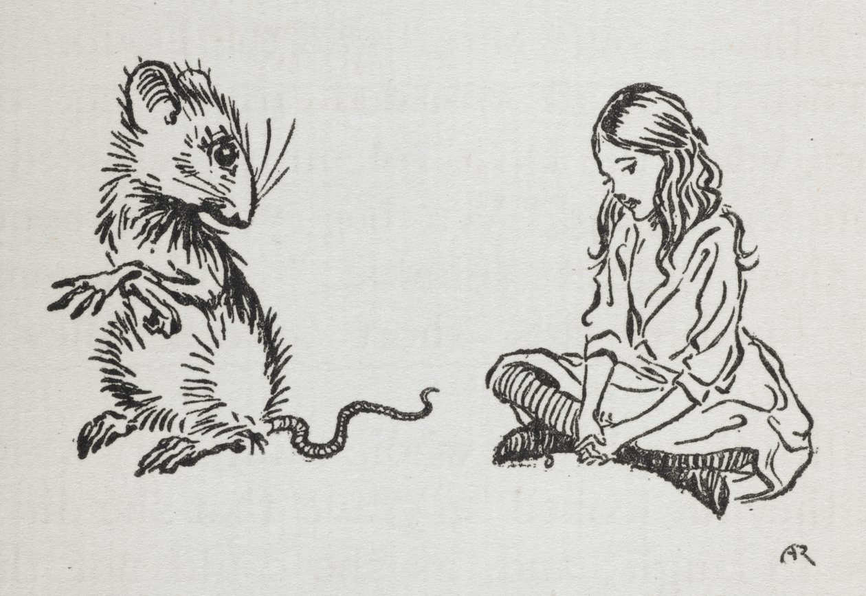 Alice og musen av Arthur Rackham