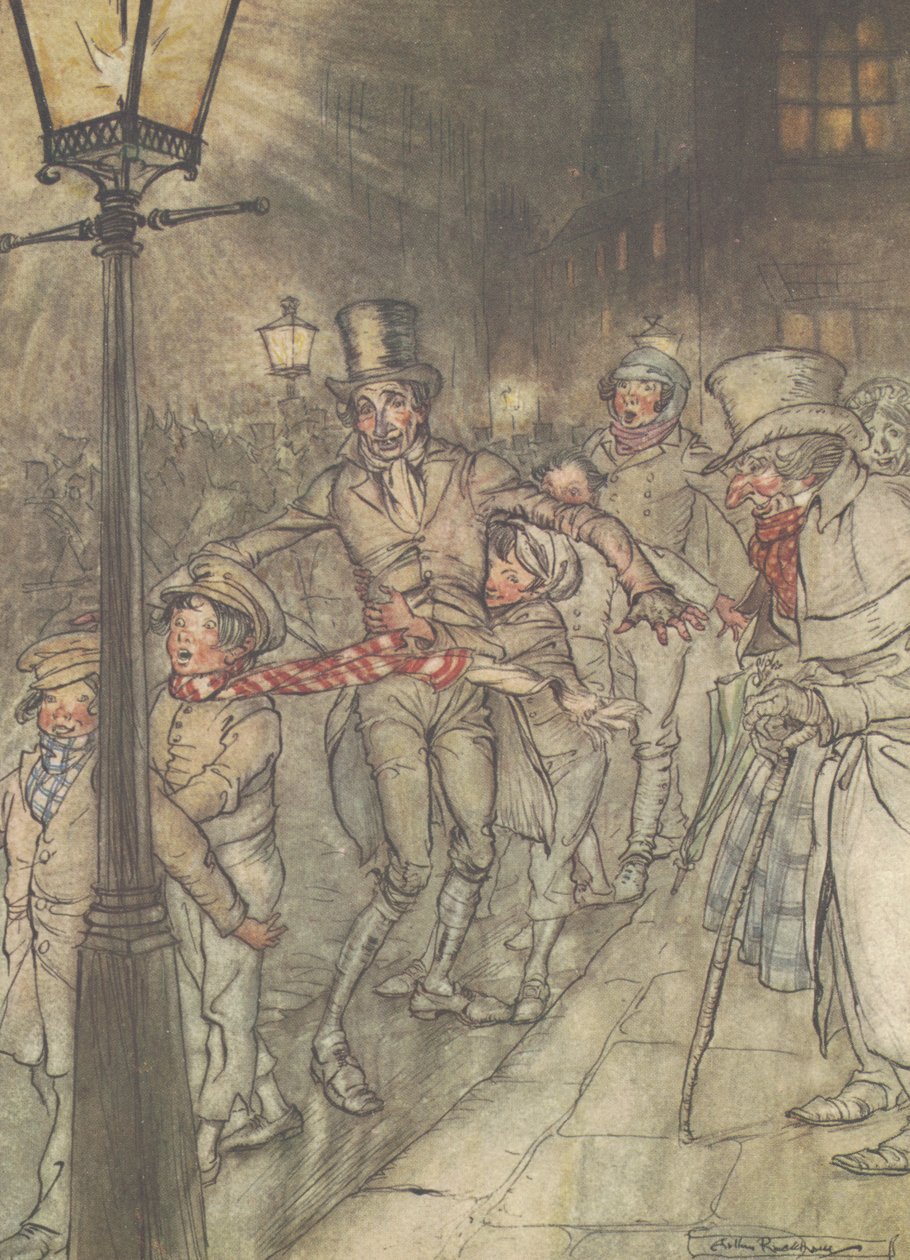 "Ned en skli på Cornhill" av Arthur Rackham