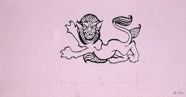 Heraldic Lion, illustrasjon for 