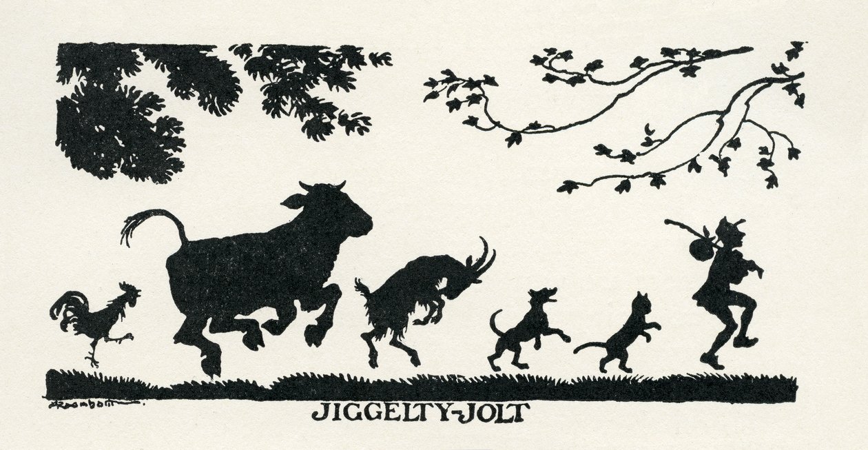 Hvordan Jack gikk ut for å søke lykken sin av Arthur Rackham