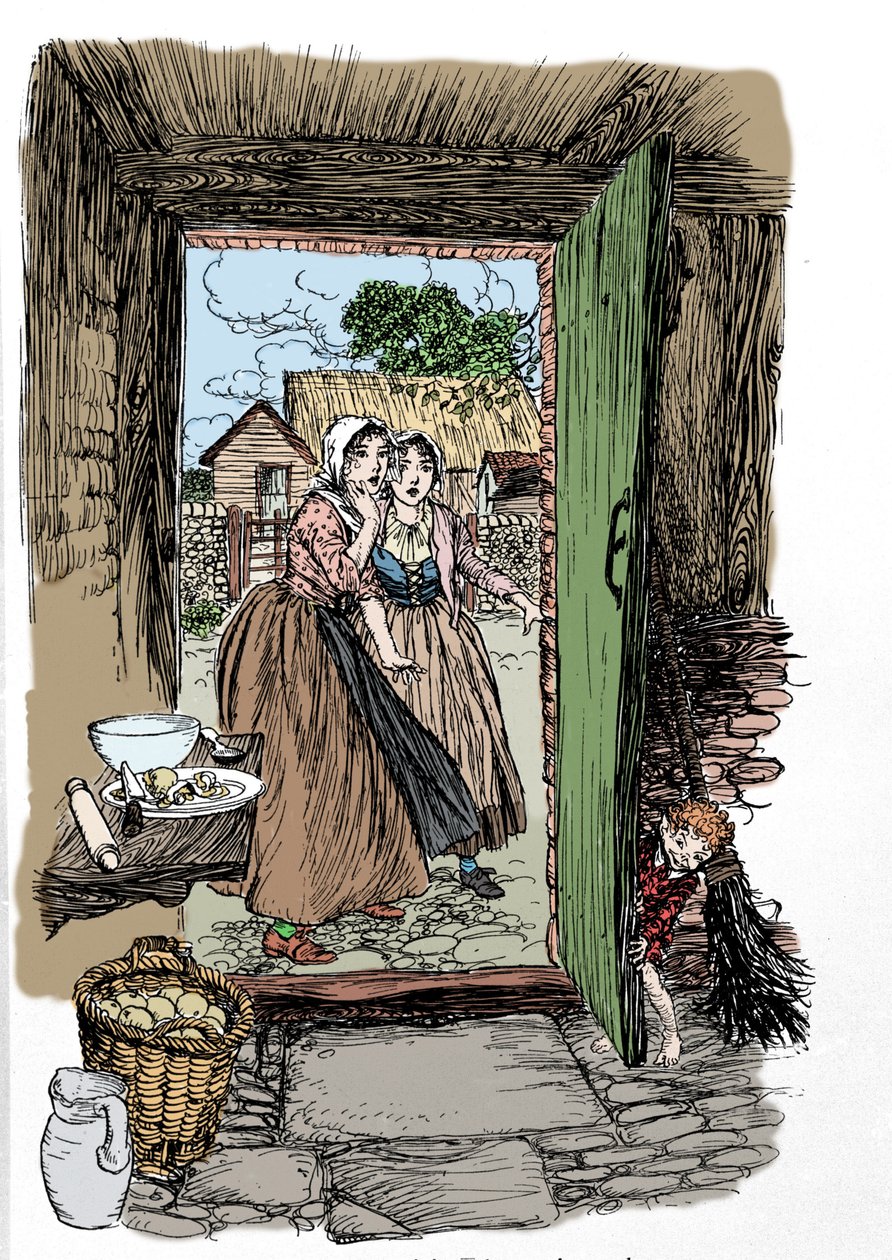 Illustrasjon av Arthur RACKHAM (1867-1939) for Drømmen om en sommernatt av William SHAKESPEARE av Arthur Rackham
