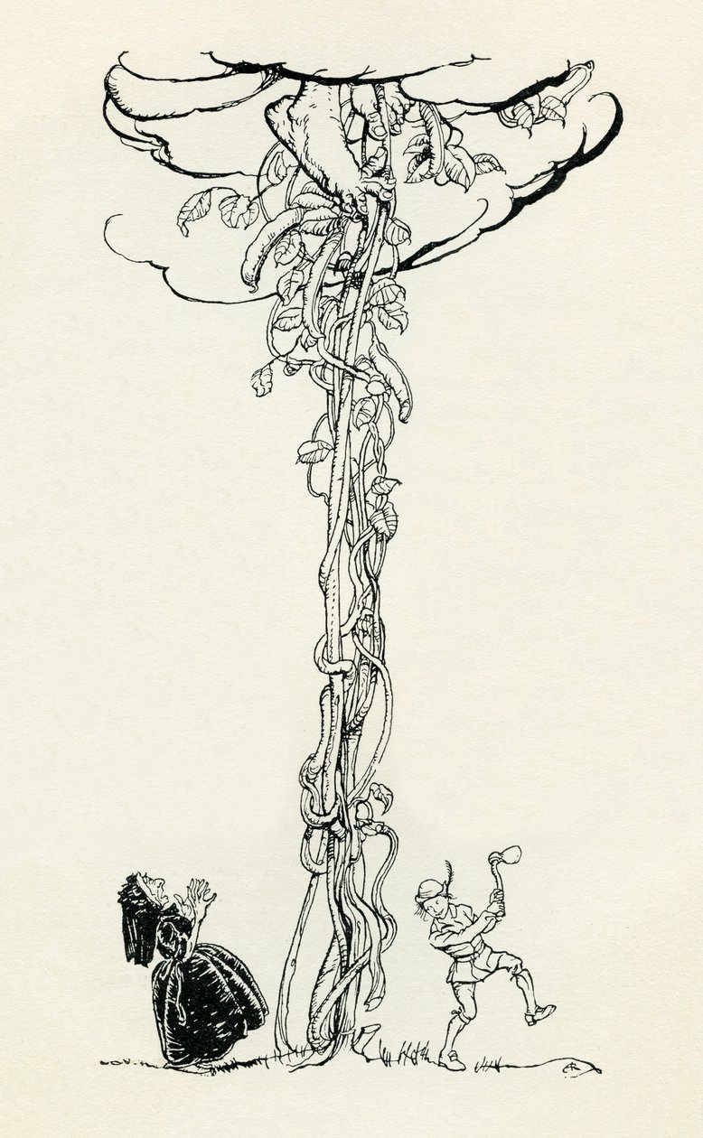 Jack og bønnestengelen av Arthur Rackham