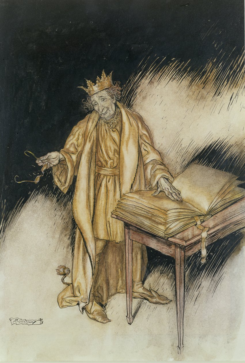 King Midas (penn og blekk & wc på papir) av Arthur Rackham
