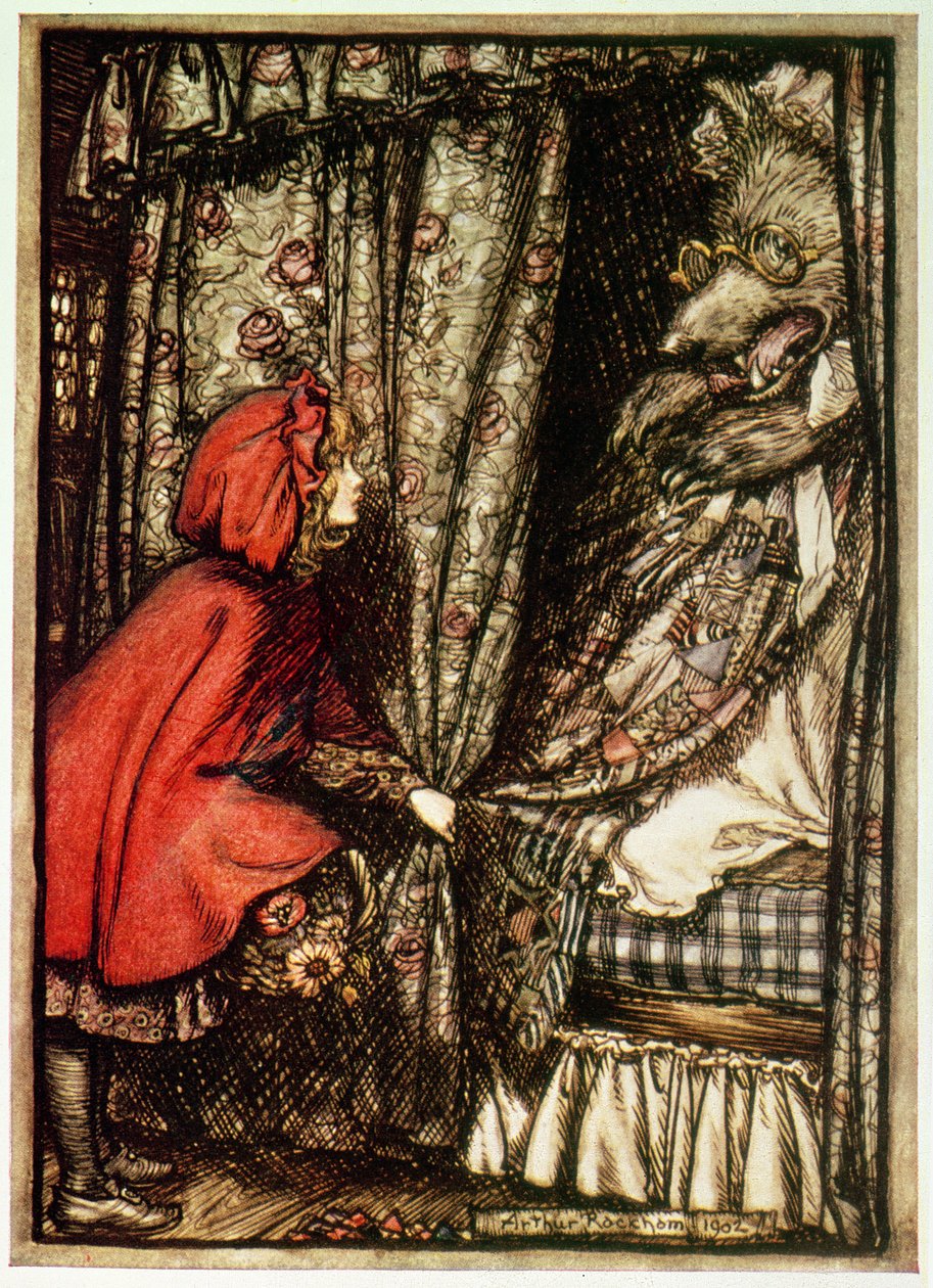 Rødhette av Arthur Rackham
