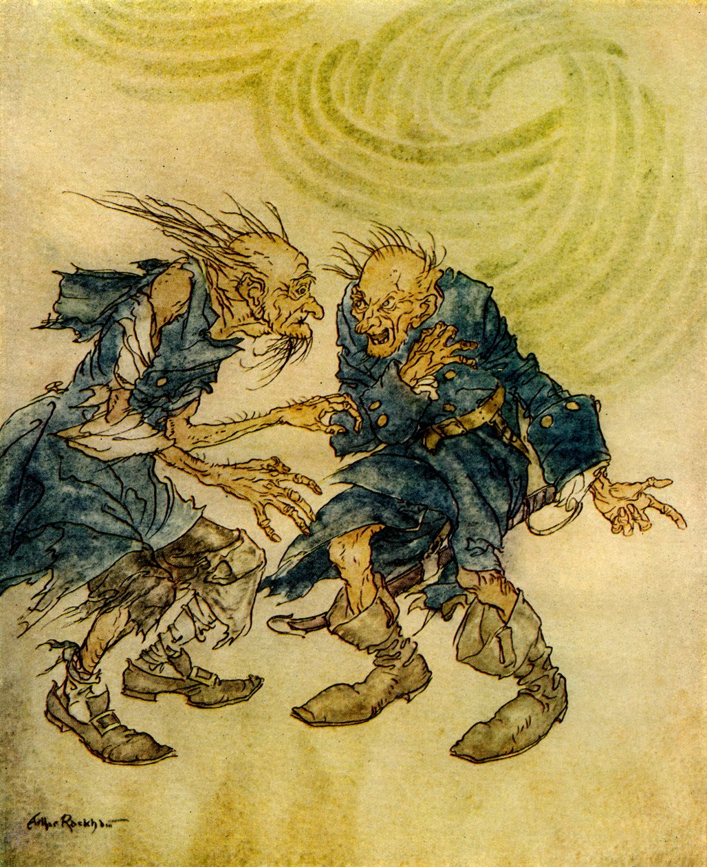 Manuskript funnet i en flaske av Edgar Allan Poe av Arthur Rackham