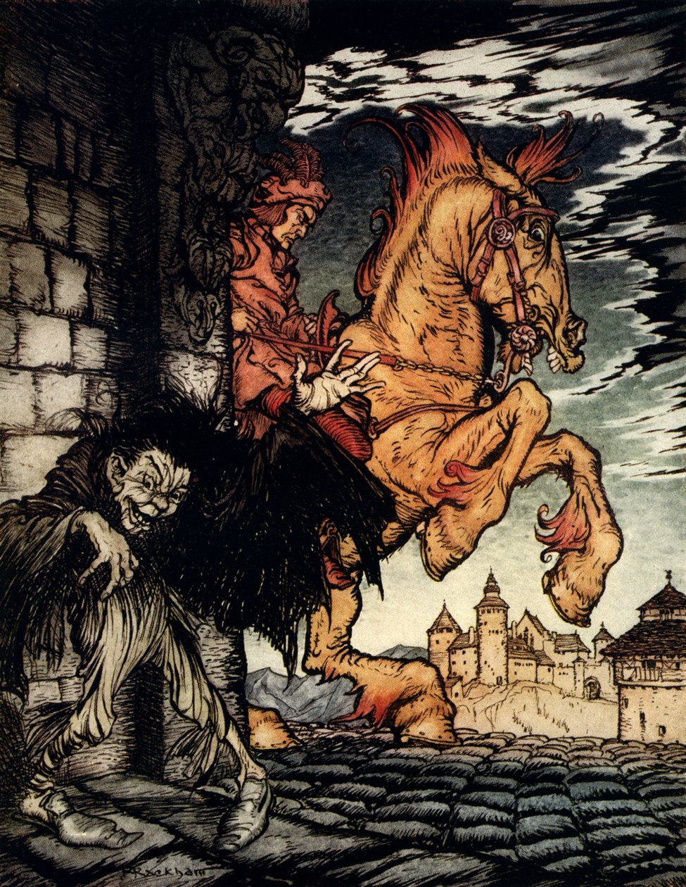 Metzengerstein av Edgar Allan Poe av Arthur Rackham