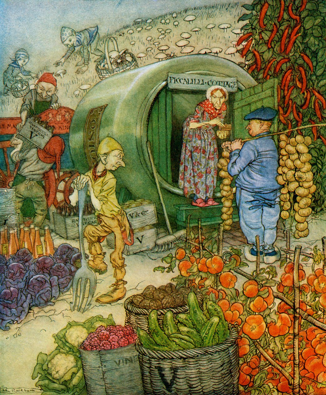 Mr and Mrs Vinegar At Home, fra 