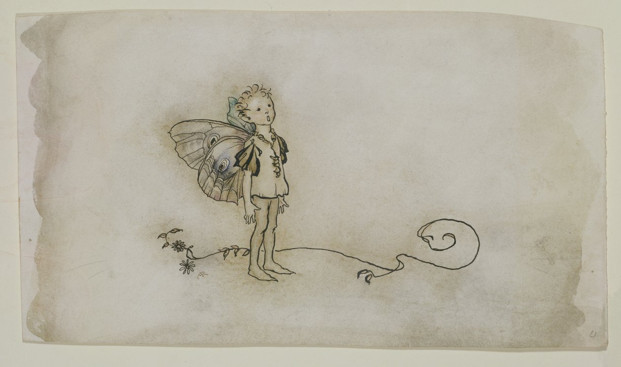 The Fairies Thing, fra A Midsummer Nights Dream, utgitt 1908 (penn og blekk & wc på papir) av Arthur Rackham