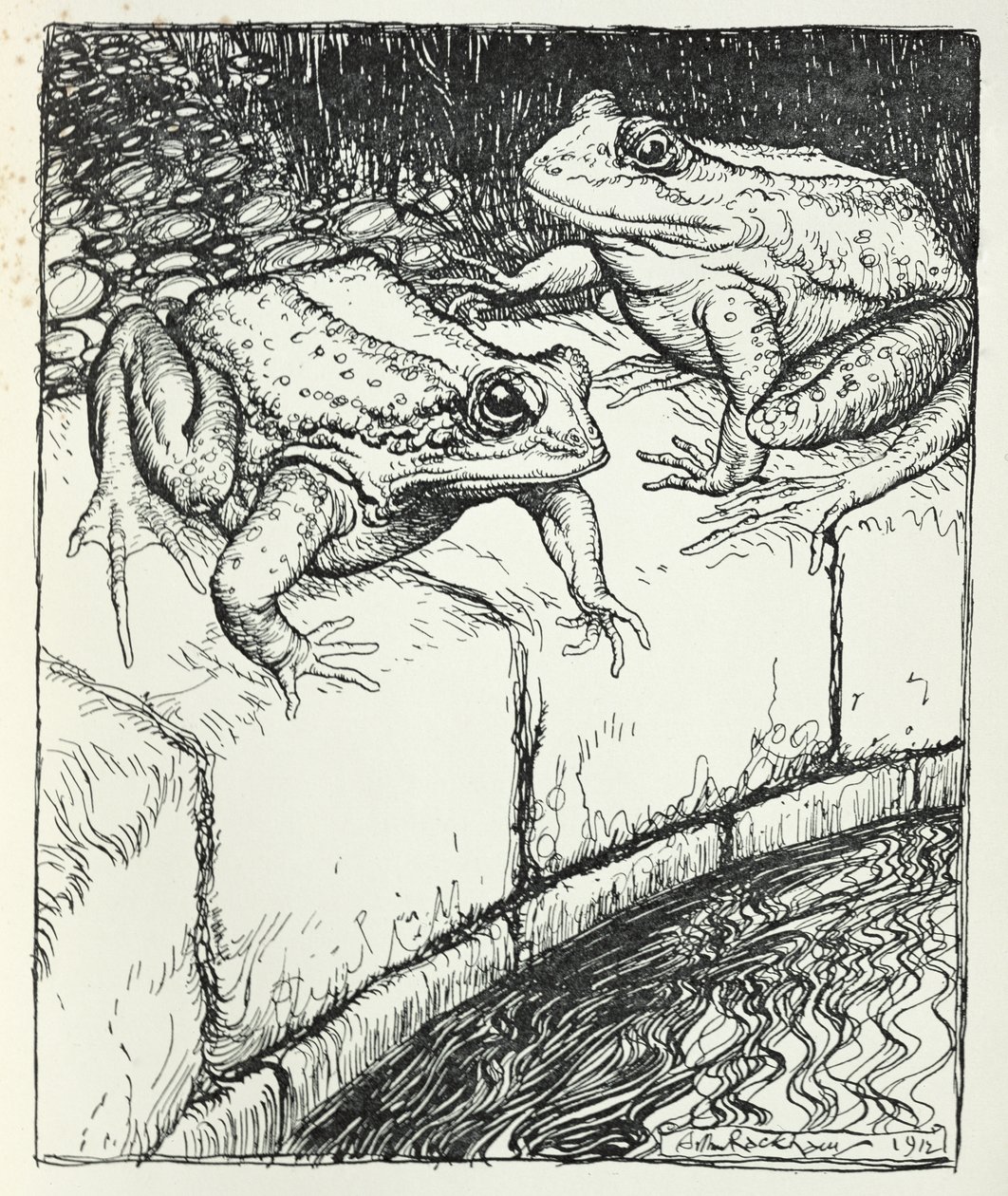 The Frogs and the Well, illustrasjon fra 