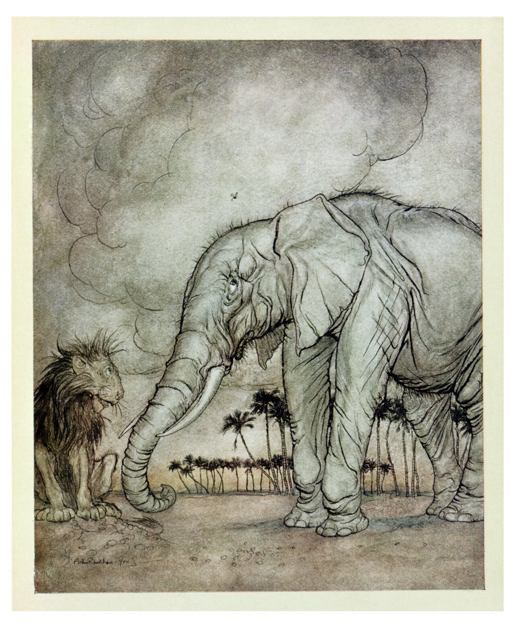 The Lion, Jupiter and the Elephant, illustrasjon fra 