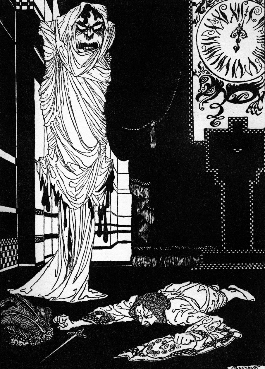"The Masque of the Red Death" av Edgar Allan Poe av Arthur Rackham