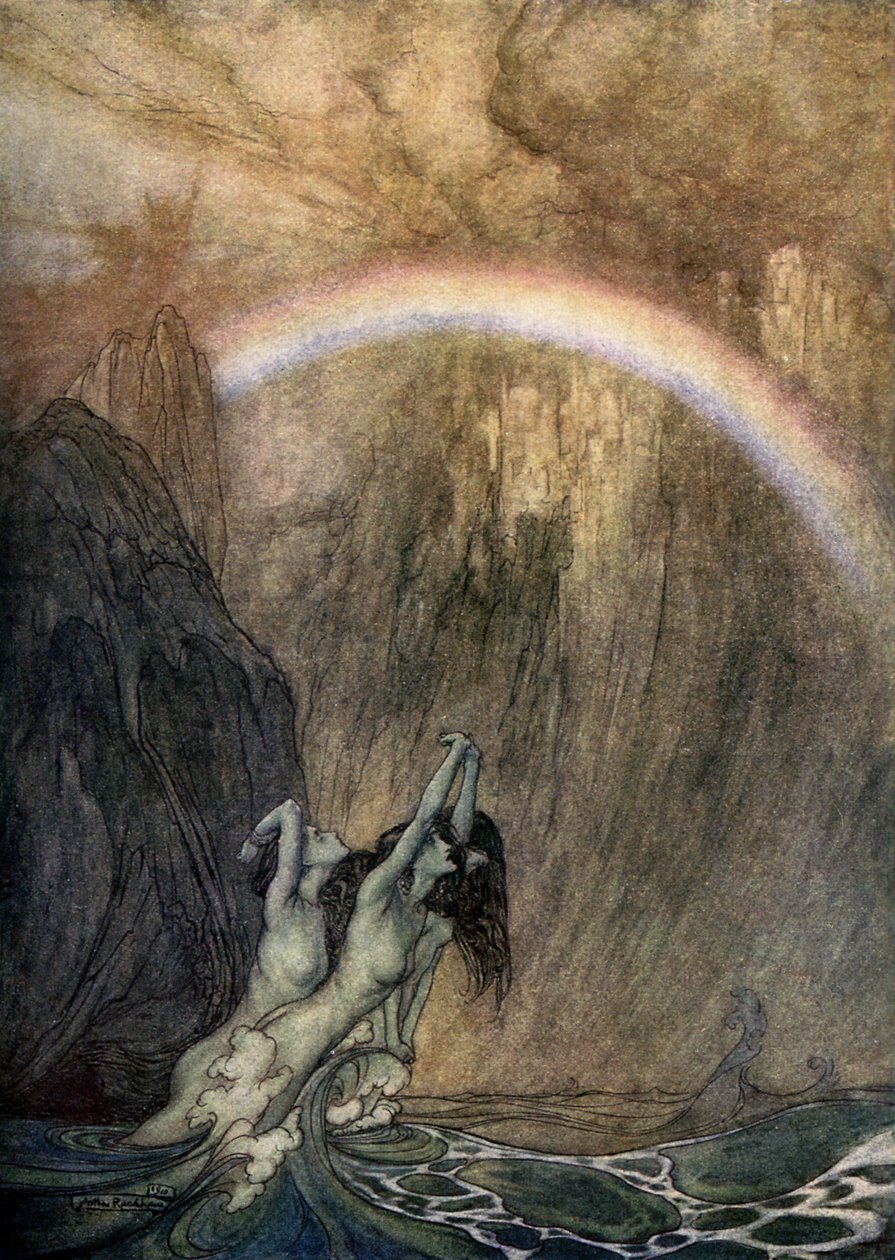 Rhinegold Das Rheingold av Arthur Rackham