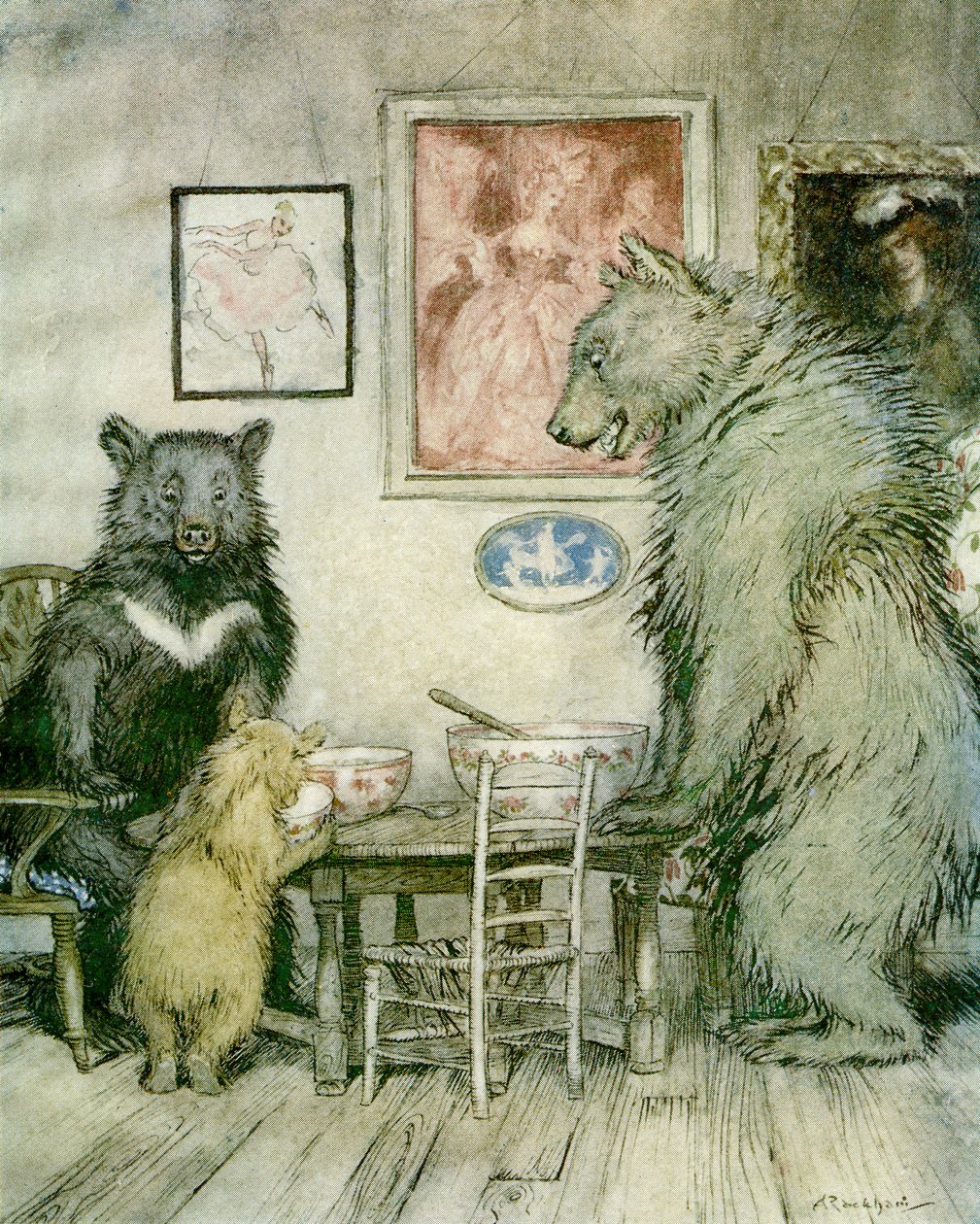The Three Bears av Arthur Rackham