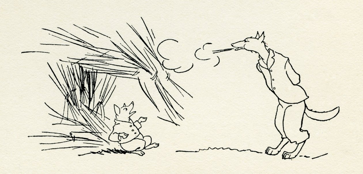 De tre små griser av Arthur Rackham