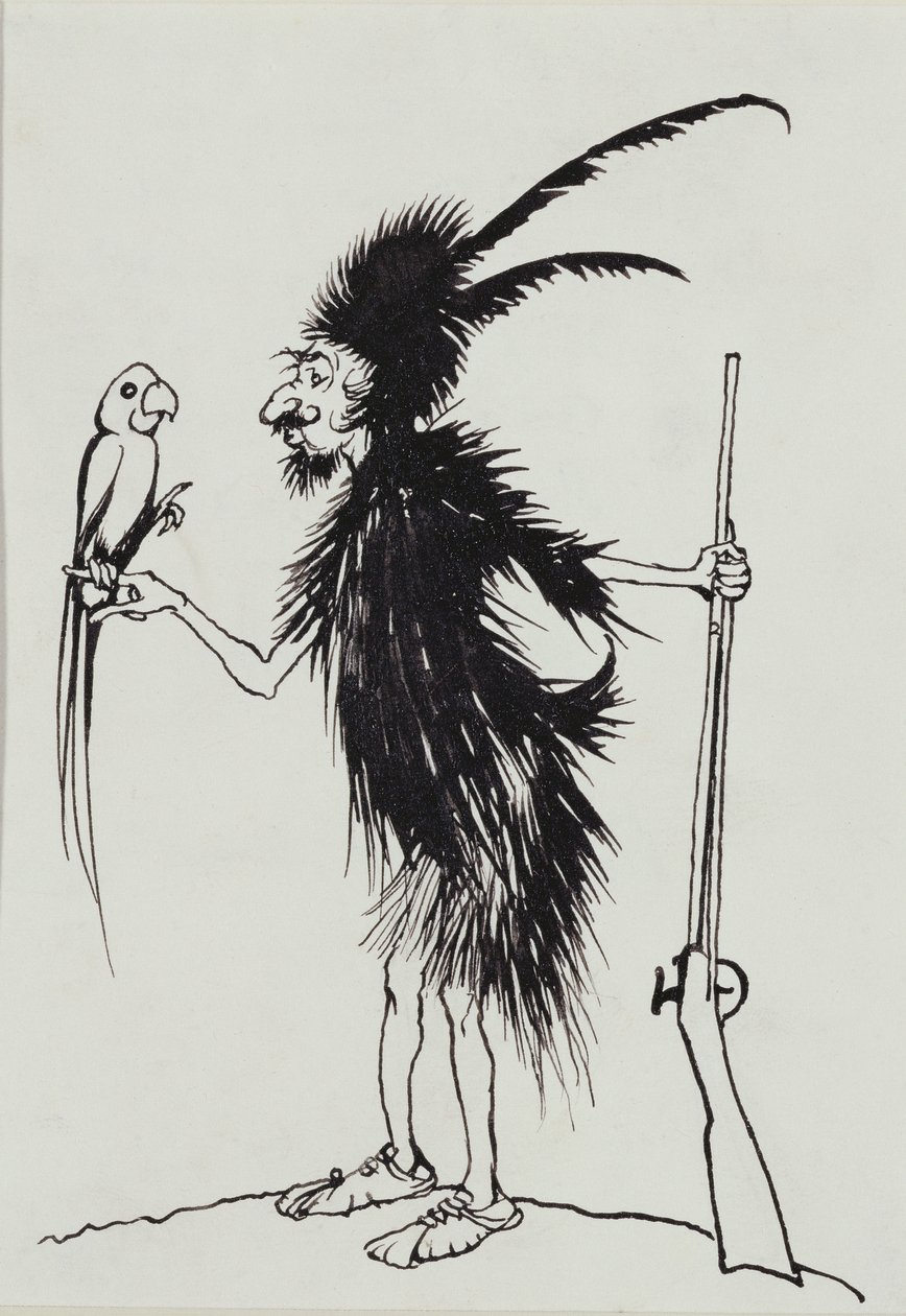 Ting-a-Ting Tang stakkars gamle Robinson Crusoe av Arthur Rackham