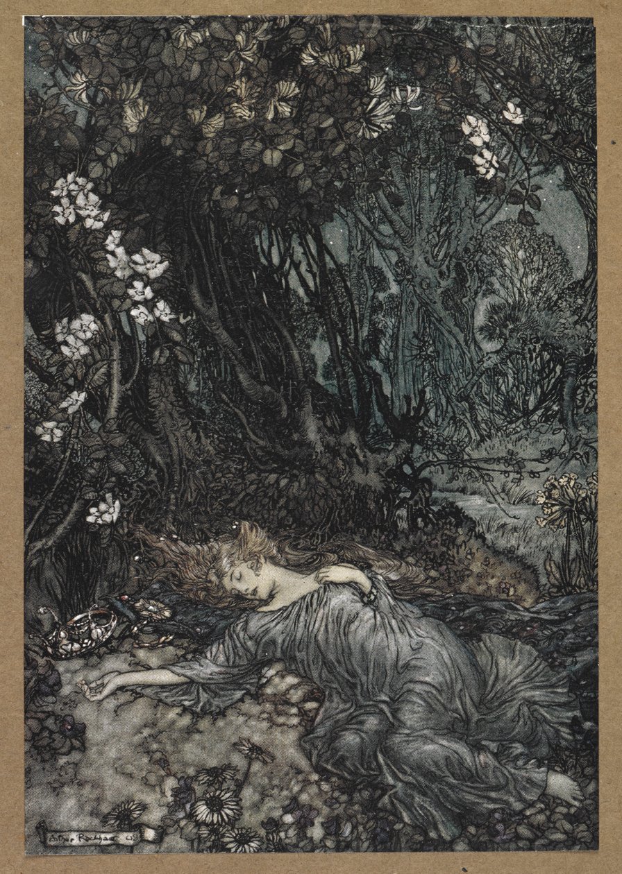 Titania ligger og sover
