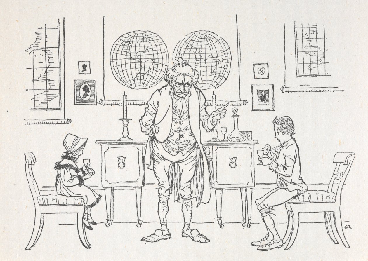 To barn og deres skolemestere av Arthur Rackham