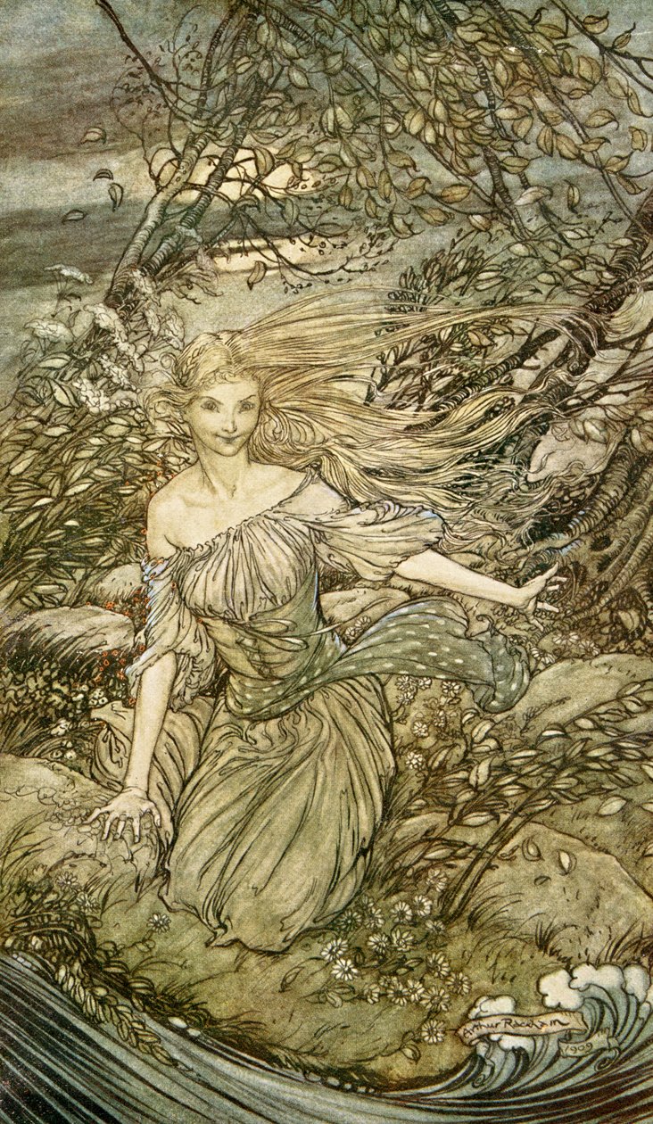 Undine av Friedrich de la Motte Fouque av Arthur Rackham