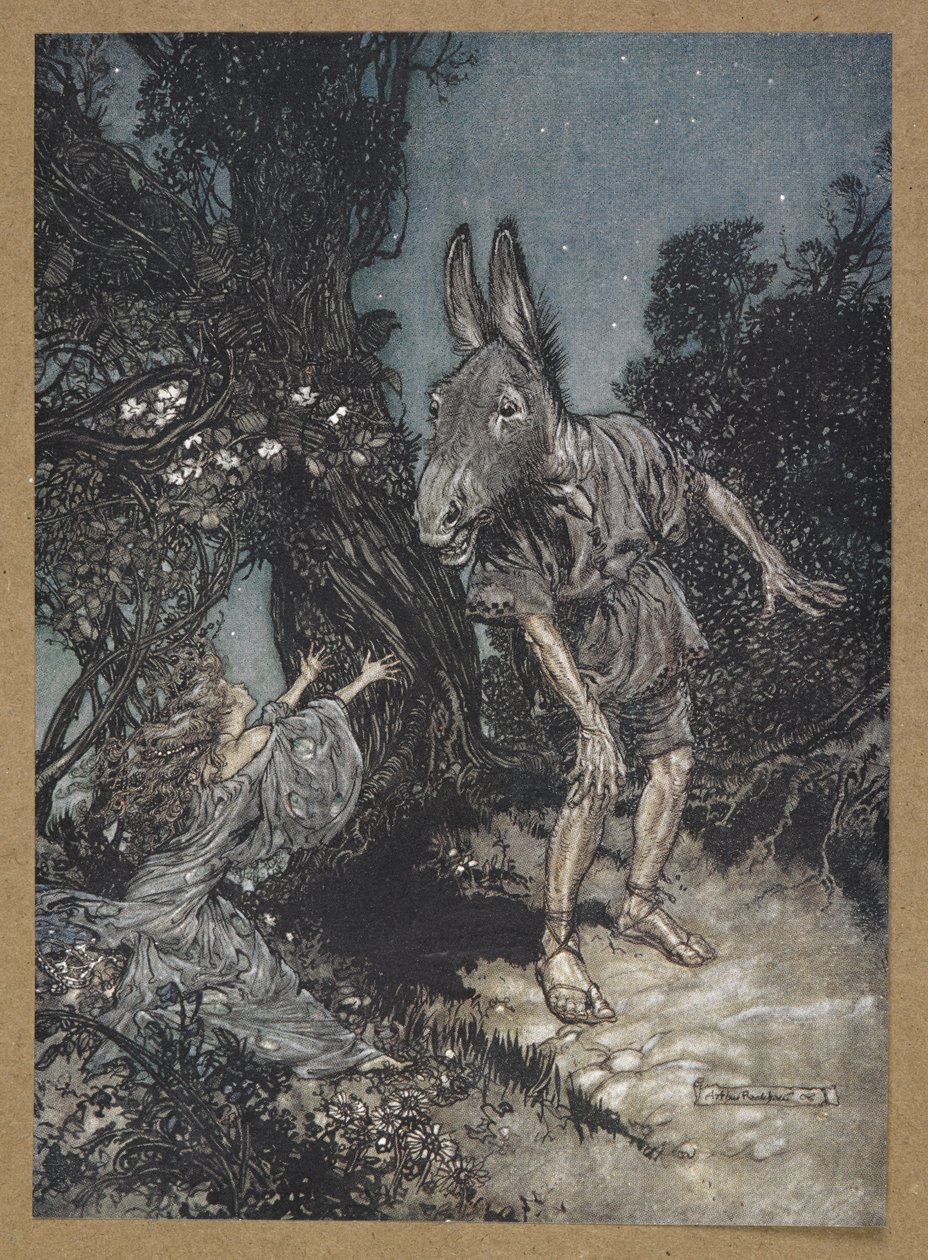 "Hvilken engel vekker meg fra min blomsterbed?" Titania og Bottom. En scene fra 
