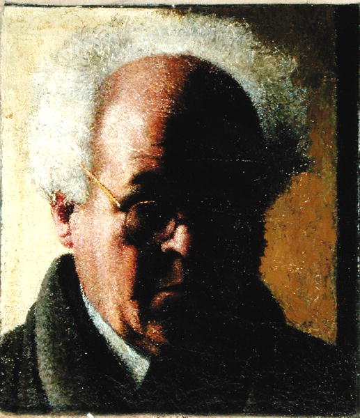 Selvportrett (olje på lerret) av Arthur Segal