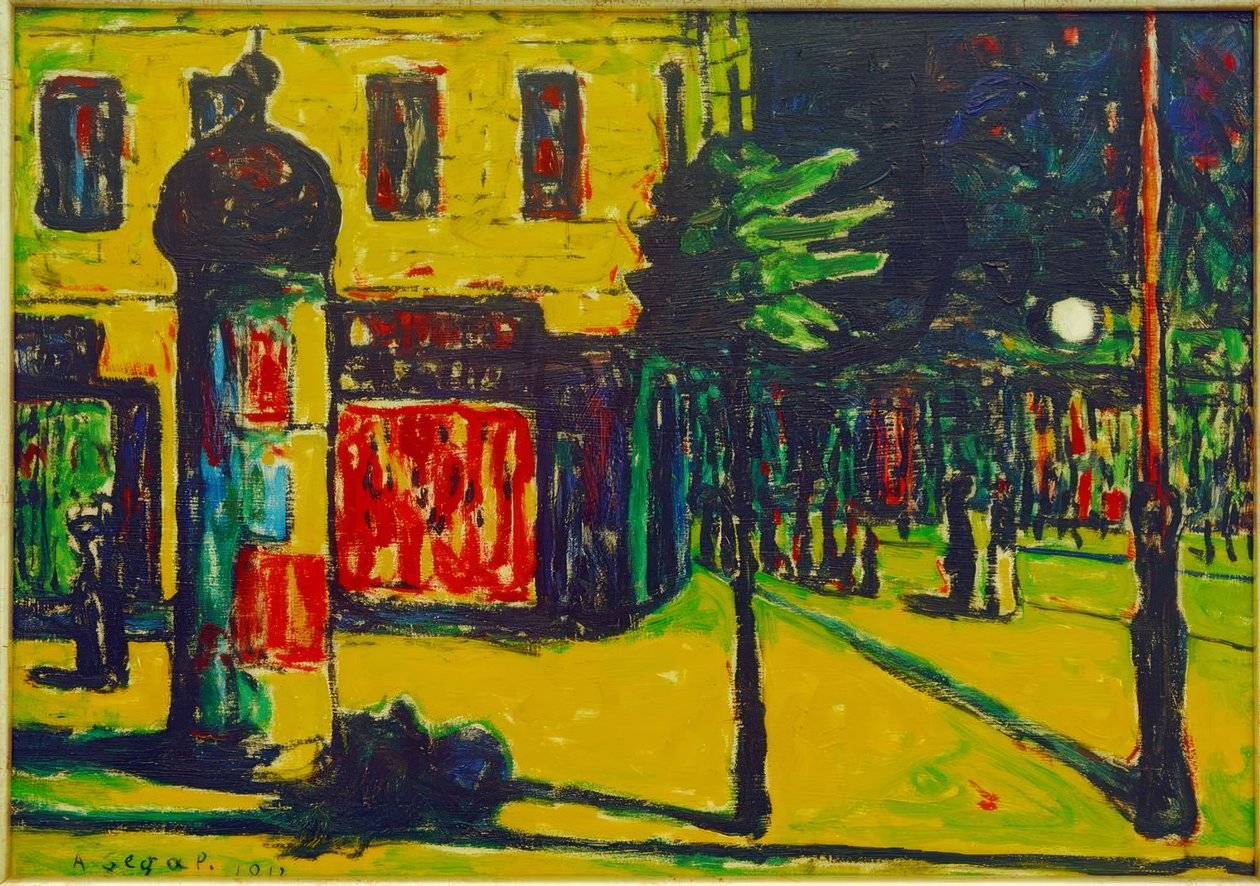 Gateutsikt i Berlin av Arthur Segal