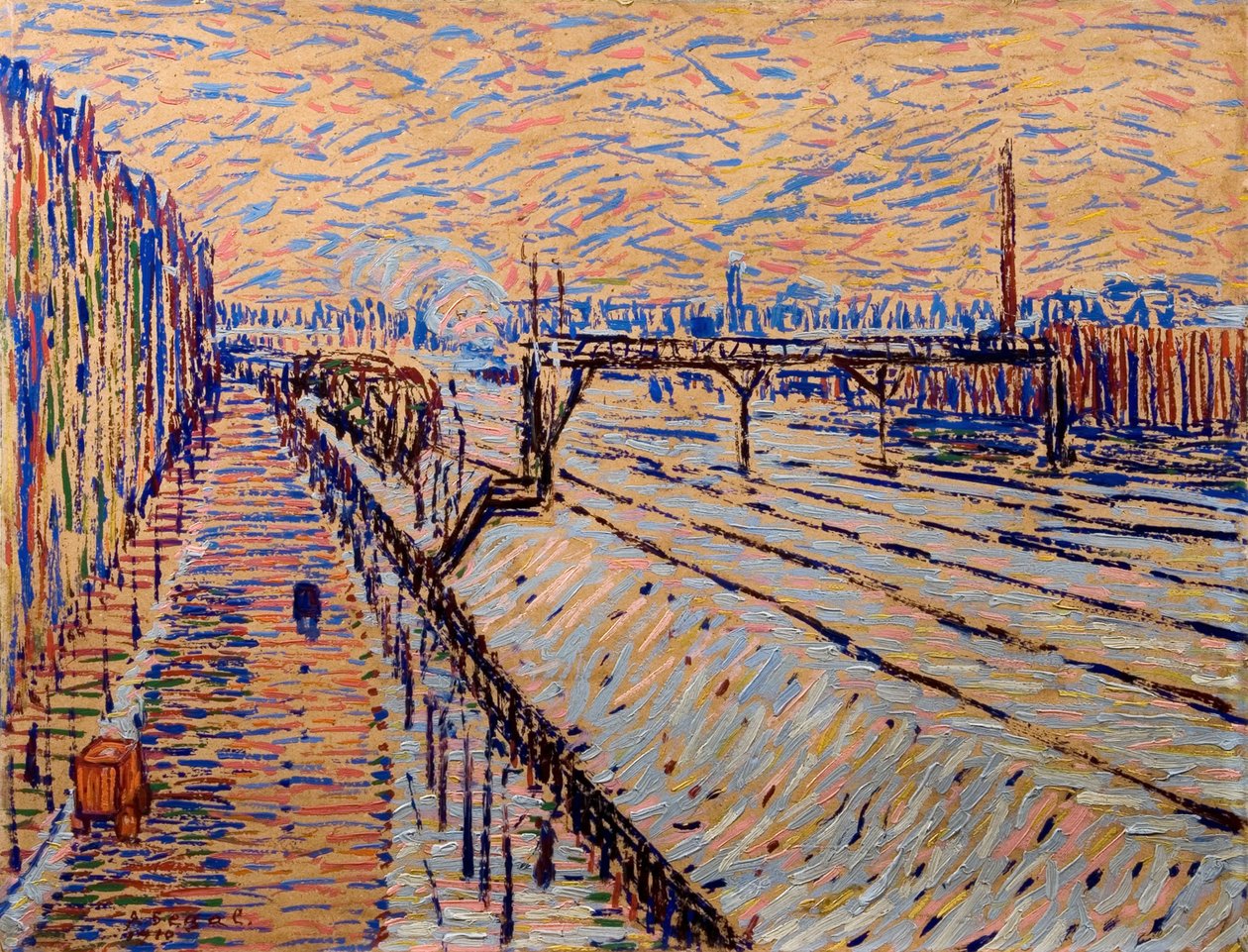 Jernbanen, 1910. av Arthur Segal