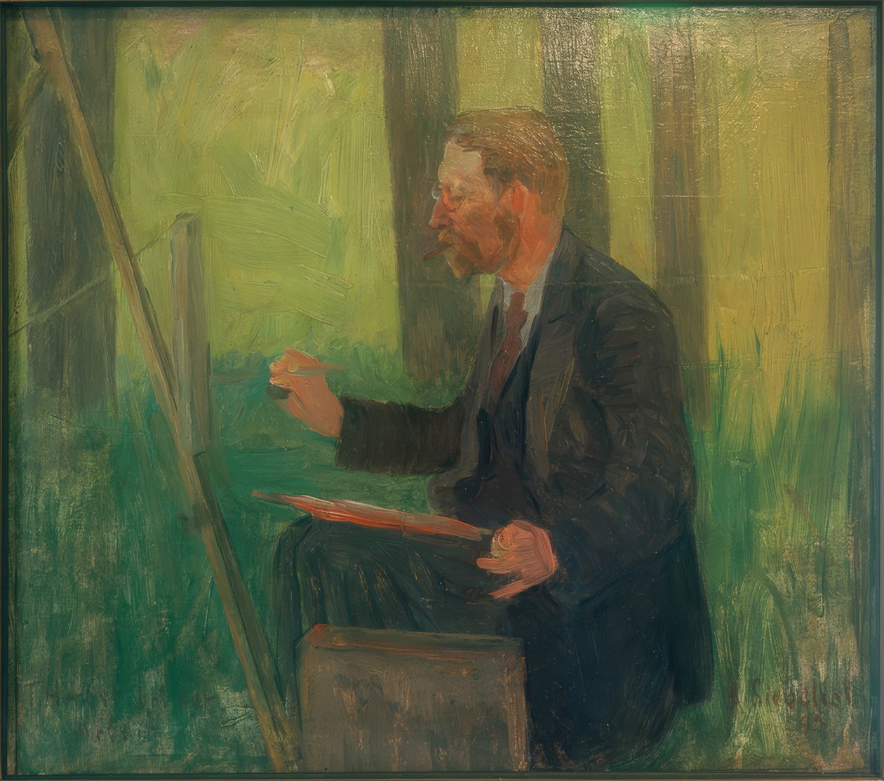 Thomas Herbst på jobb av Arthur Siebelist