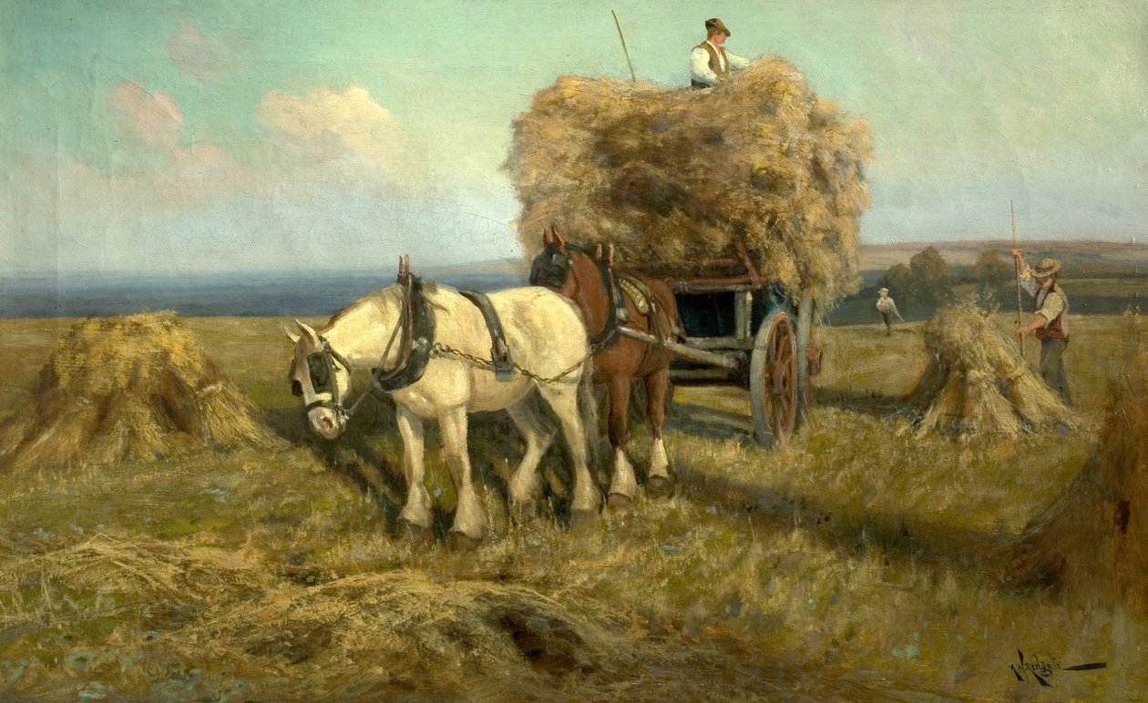 Laster innhøstingsvognen av Arthur Walker Redgate