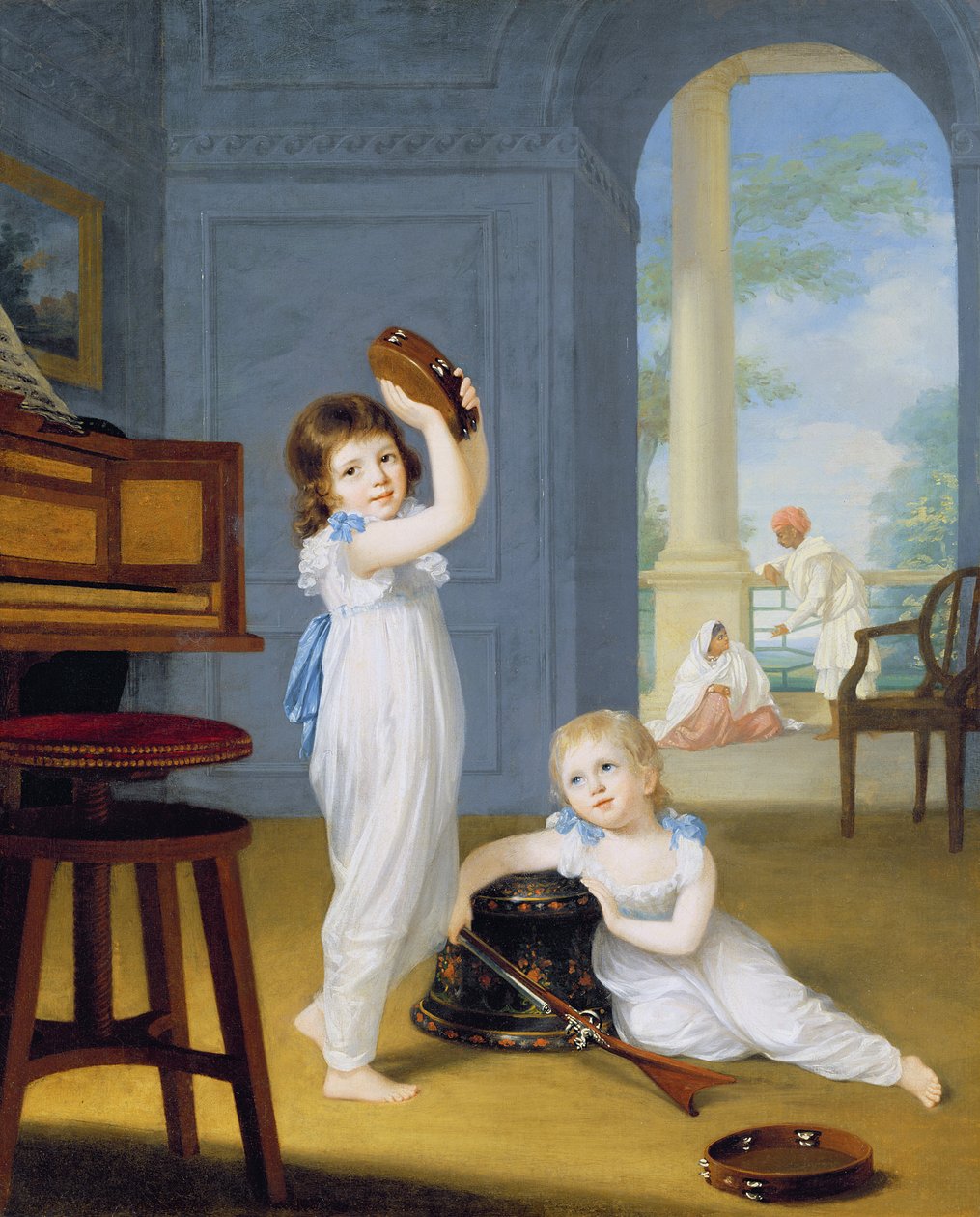 Emily og George Mason, ca. 1794-95 (olje på lerret) av Arthur William Devis