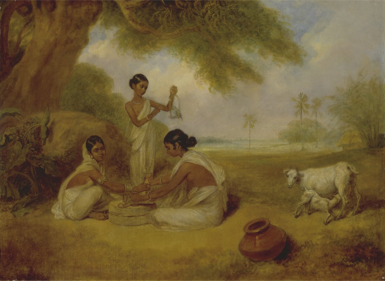 Maling Corn, ca. 1792-95 (olje på lerret) av Arthur William Devis