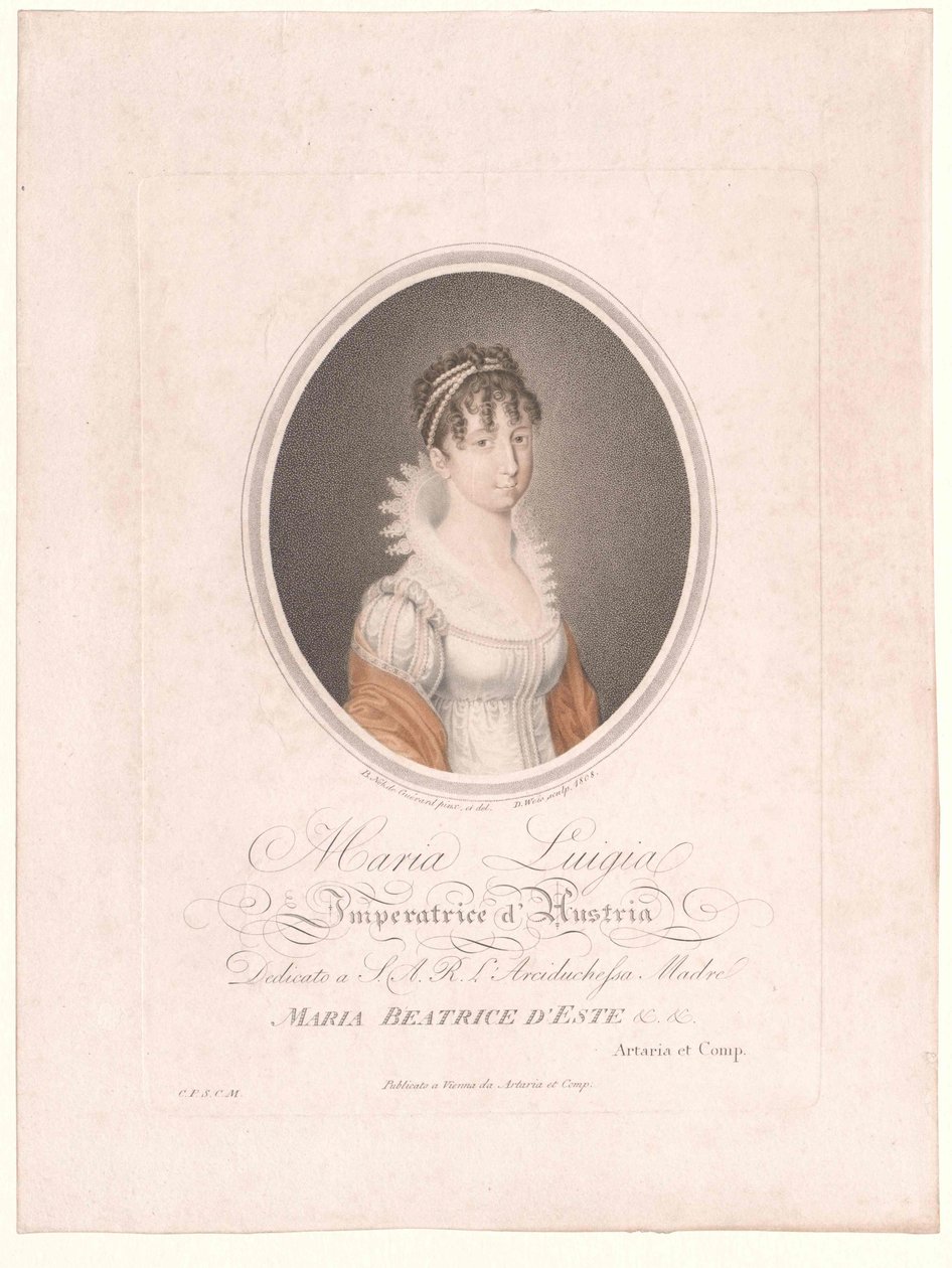 Erkehertuginne av Østerrike-Modena Maria Luisa av Artist Unknown